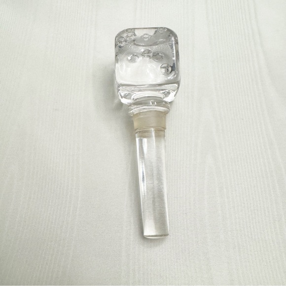 Mikasa Crystal Casino Dice Bottle Wine Stopper - Picture 4 of 13